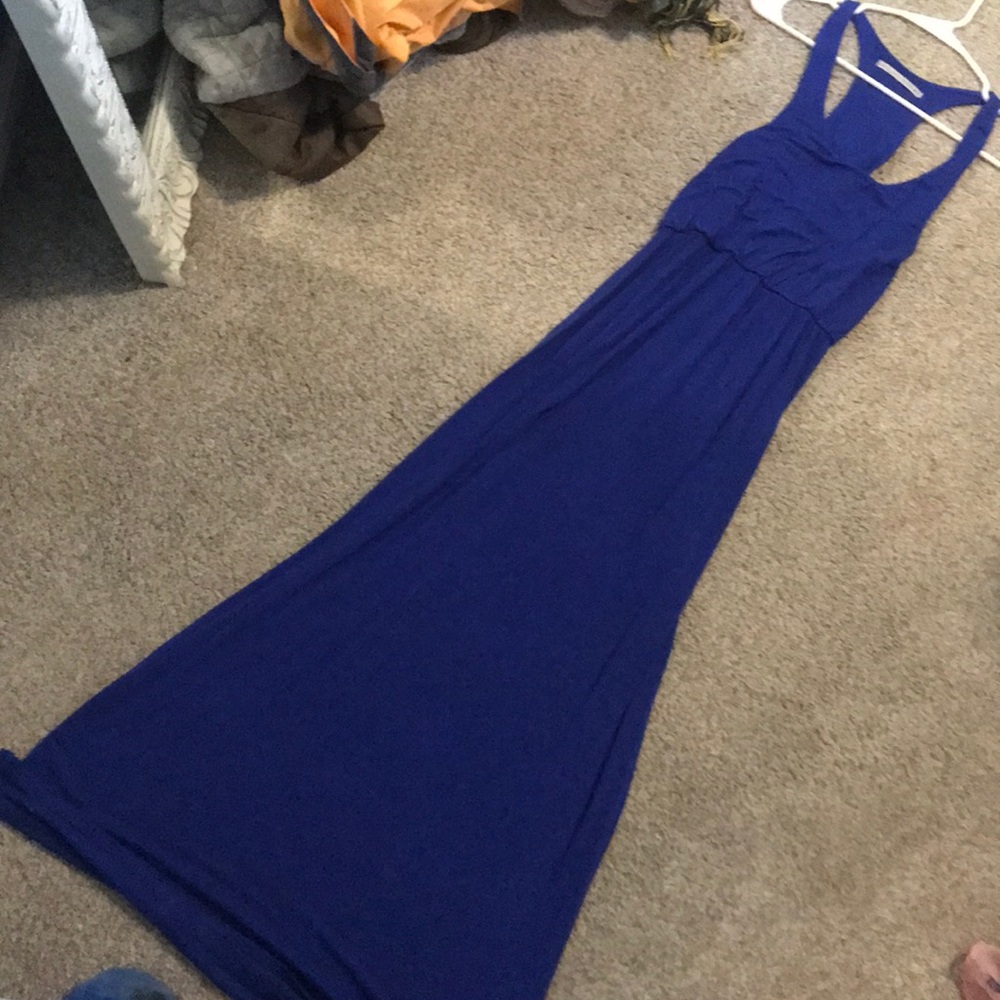 Royal blue maxi dress